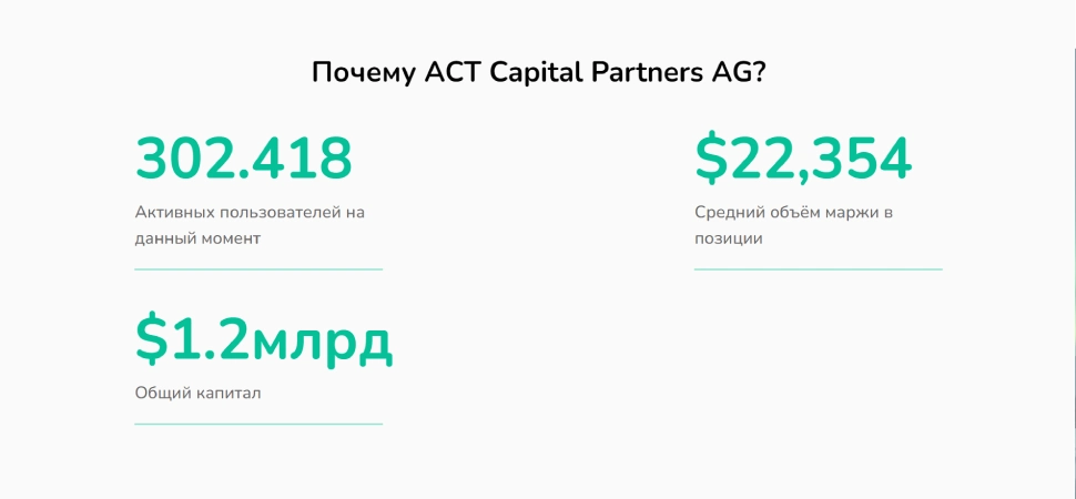 Брокер ACT Capital Partners – кто это?