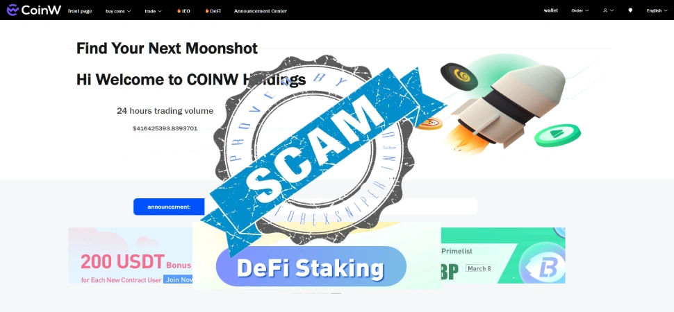 CoinW exposed: A cryptocurrency scam you should avoid